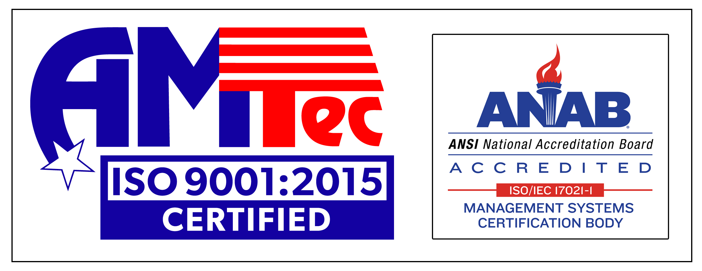 Amtec ISO 9001 Certification